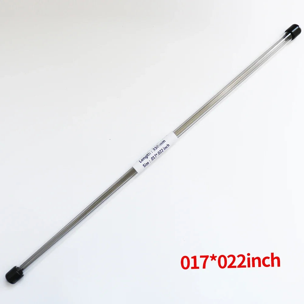 10pcs Lingual Retainer Wire Stainless SteelSuper elastic Flat Straight Twist Wires,0.010 * 0.032