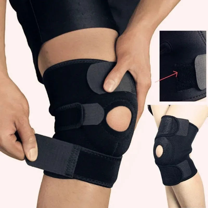 New Upgraded 2-in-1 Professional Knee Brace for Pain Relief,Adjustable Knee Support with Patella Pad & Side Stabilizers, Compression Knee Sleeve for Meniscus Tear, ACL, Joint Pain, Runner, Workout-Men & Women (S/M)