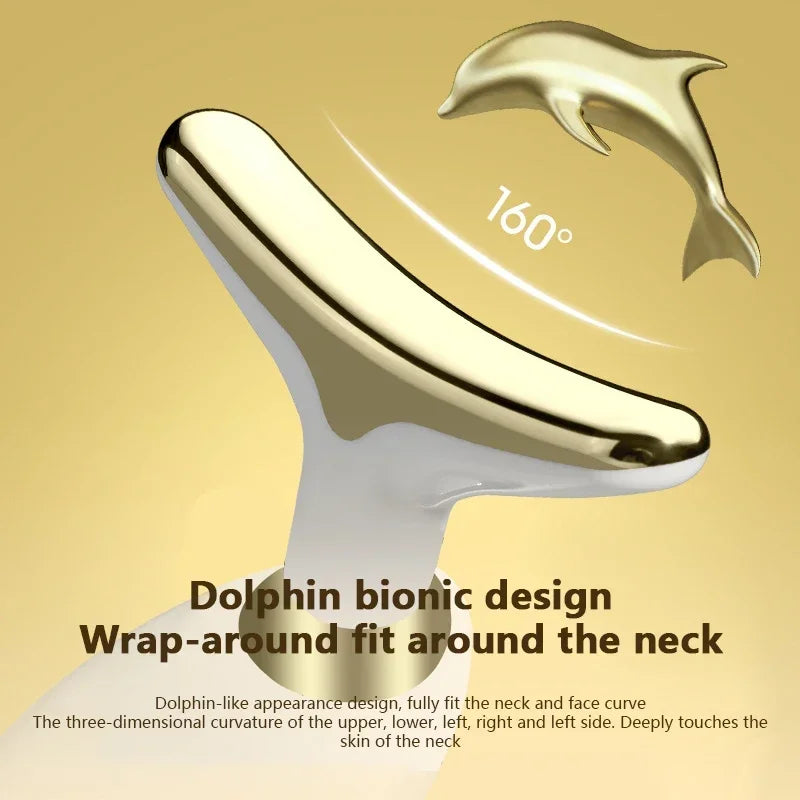 Facial & Neck Massager – Skin Firming, Wrinkle Reducer & Sculpting Tool | Portable LED Light Therapy for Face & Neck Care