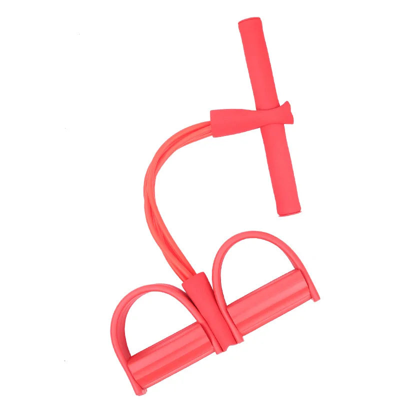 2025 Upgrade Multifunction Tension Rope or Exercise Sit Up Exercise Equipment,Pedal Ankle Puller,Bands-6 Tube Pedal Ankle Puller for Women Men