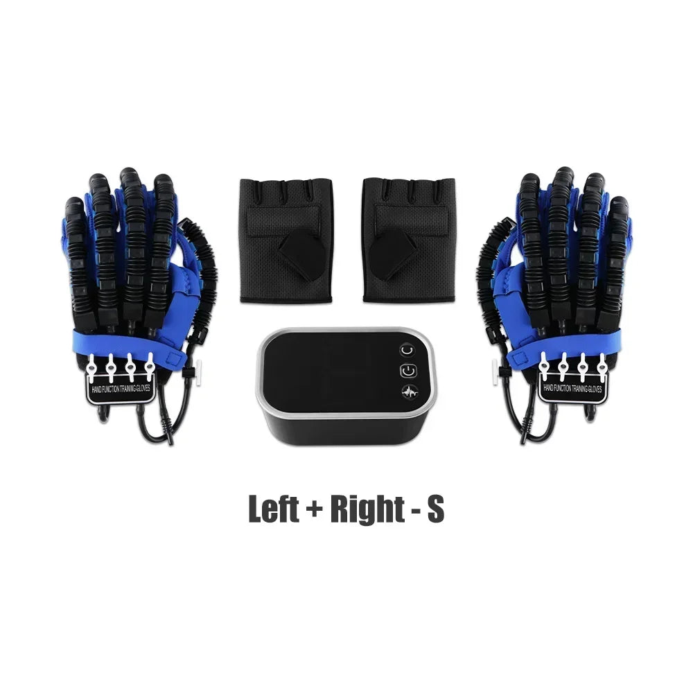 Rehability Robot Gloves Hemiplegia Hand Stroke Recovery Equipment, Hand Dysfunction Training Device for Stroke, Finger Orthosis for Finger Cramps (Left, M)