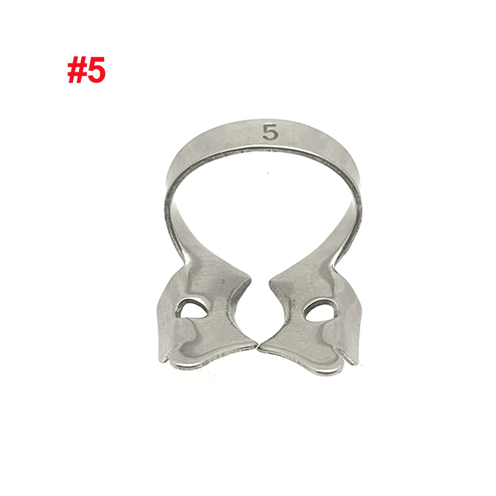 Professional Dental Rubber Dam Clamps | Endodontic Hygenic Brinker Universal Retractors| Tissue Gingival Lower Molars | Restorative Instruments Tools CE (Clamps Set of 5)