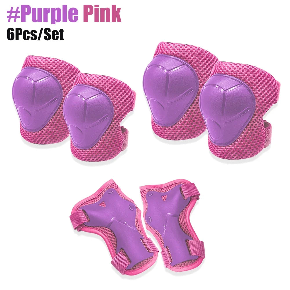 Knee Pads for Kids， Knee Pads and Elbow Pads Set Toddler 3-10 Years Protective Gear Set for Girls Boys with Wrist Guards for Skating Cycling Bike Rollerblading Scooter