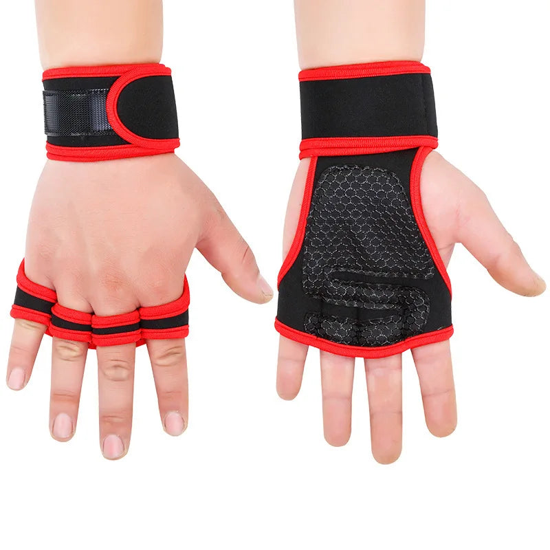 Fit Active Sports New Ventilated Weight Lifting Workout Gloves with Built-in Wrist Wraps for Men and Women - Great for Gym Fitness, Cross Training, Hand Support & Weightlifting.