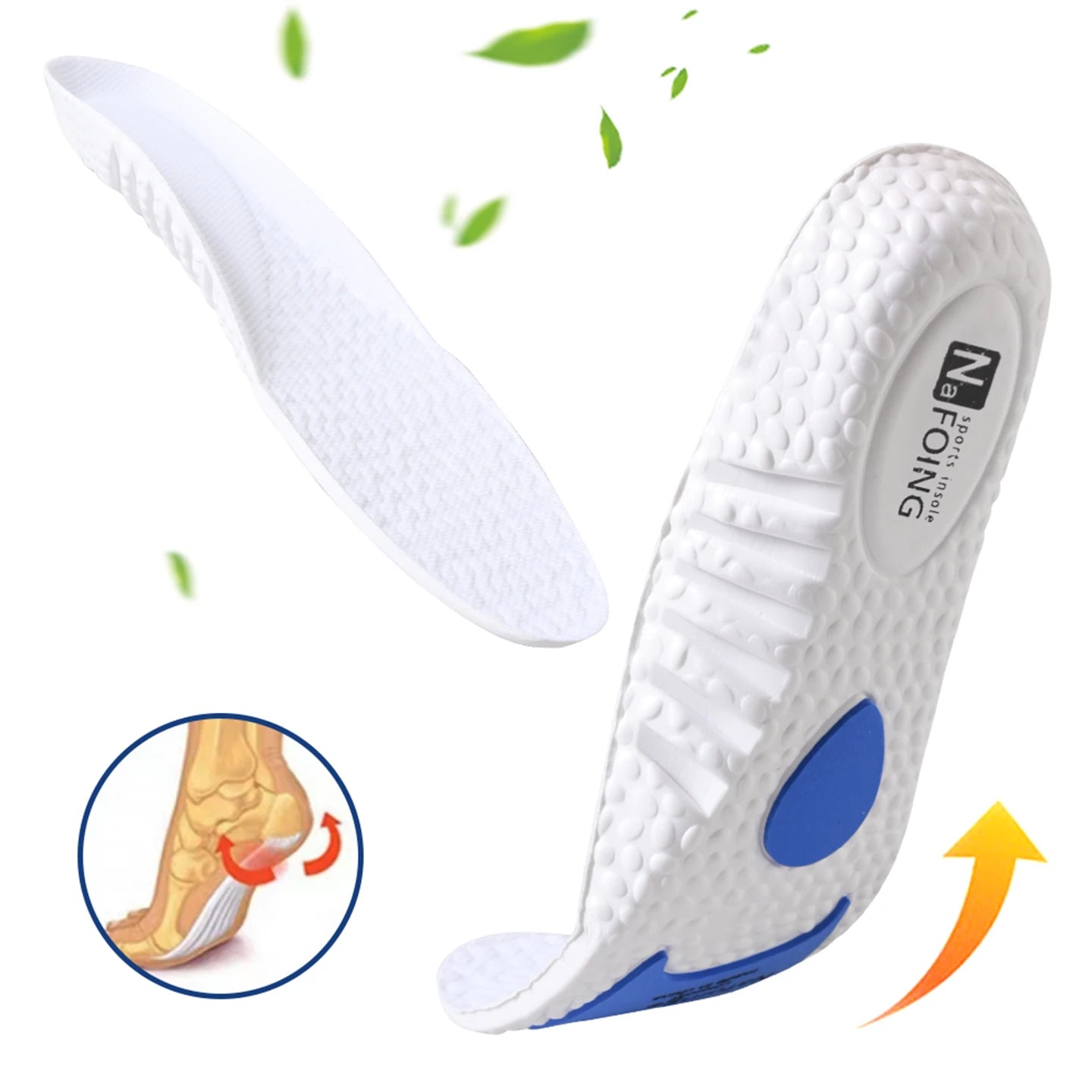 FEELLIFE Plantar Fasciitis Relief Shoe Insoles [1-Pair], Arch Support Insoles, Running Athletic Gel Shoe Inserts, Orthotic Inserts for Arch Pain[Trim to Fit: Men 8-12/Women 9-13]