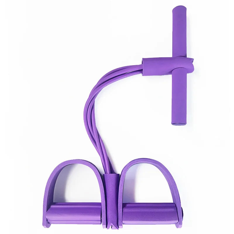 2025 Upgrade Multifunction Tension Rope or Exercise Sit Up Exercise Equipment,Pedal Ankle Puller,Bands-6 Tube Pedal Ankle Puller for Women Men