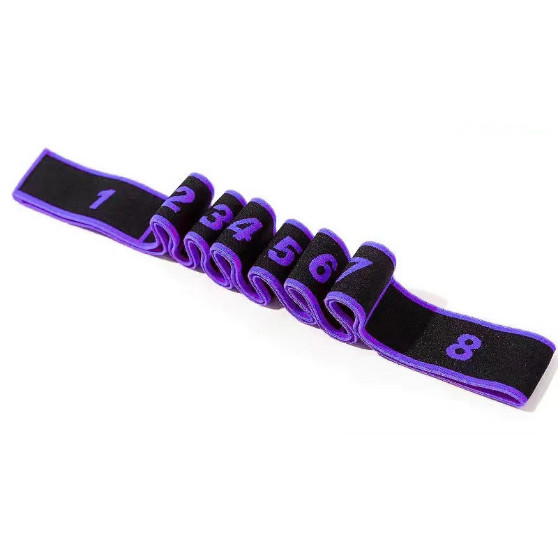 Stretching Strap with Loops - Non Elastic Stretch Band for Physical Therapy, Yoga Strap for Stretching Equipment, Stretch Bands for Exercise and Flexibility - Fascia, Hamstring & Leg Stretcher Belt