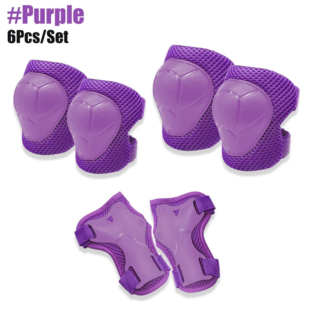 Knee Pads for Kids， Knee Pads and Elbow Pads Set Toddler 3-10 Years Protective Gear Set for Girls Boys with Wrist Guards for Skating Cycling Bike Rollerblading Scooter