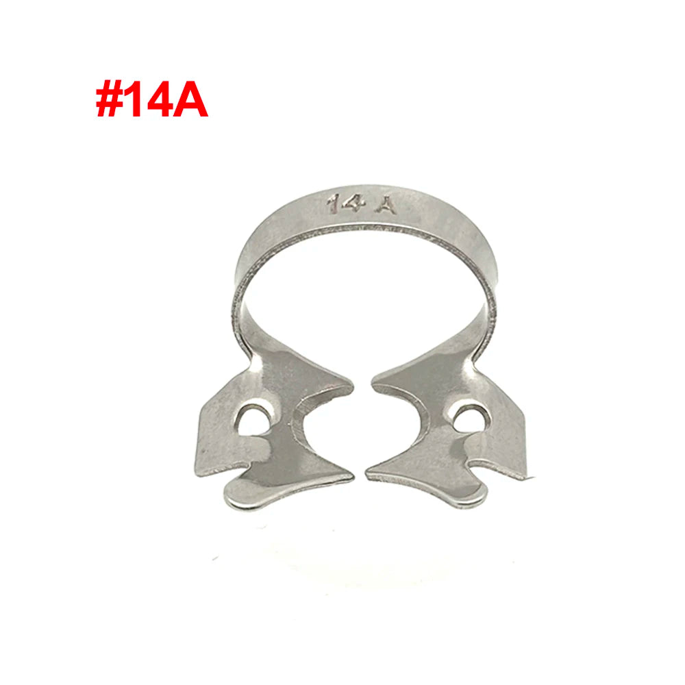 Professional Dental Rubber Dam Clamps | Endodontic Hygenic Brinker Universal Retractors| Tissue Gingival Lower Molars | Restorative Instruments Tools CE (Clamps Set of 5)