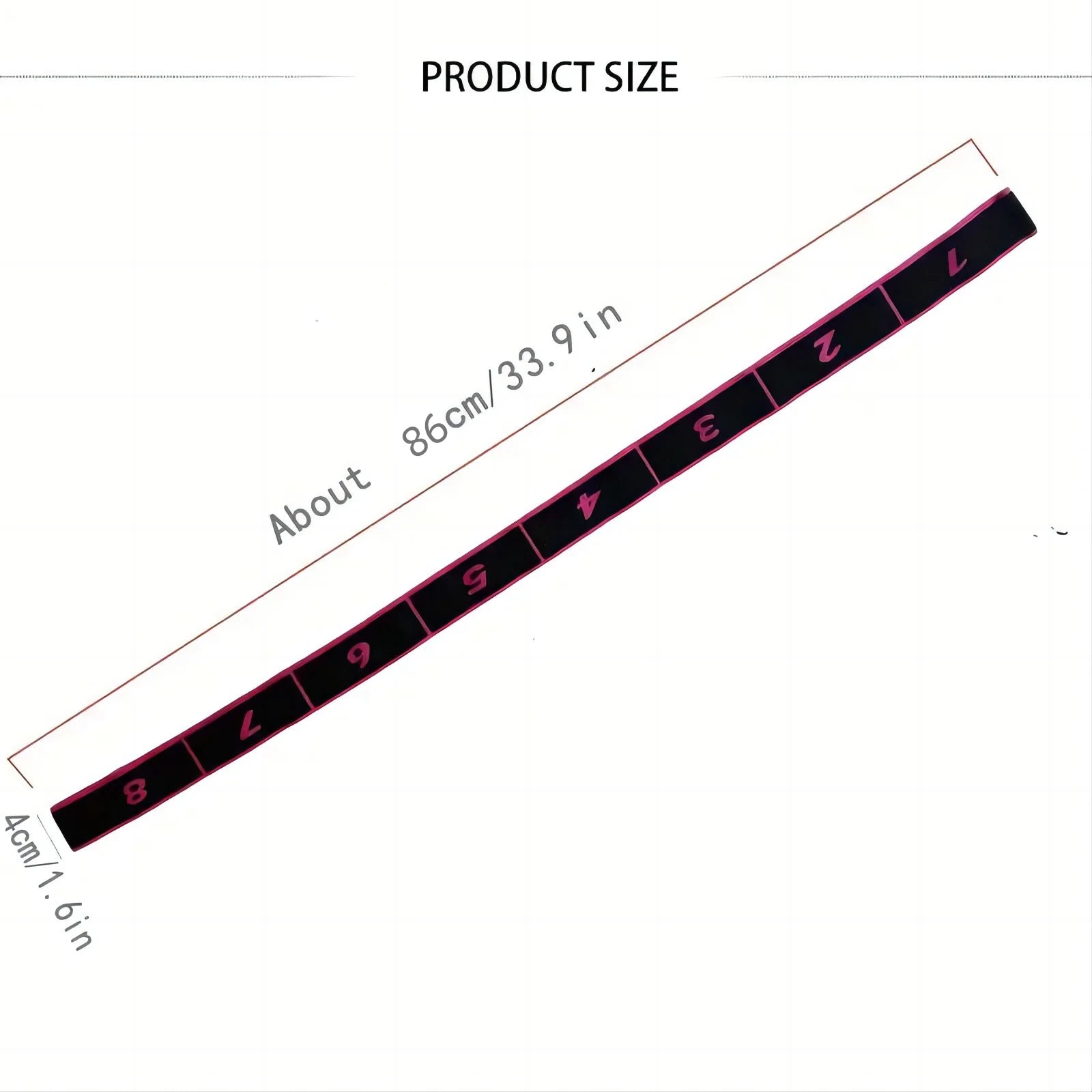 Stretching Strap with Loops - Non Elastic Stretch Band for Physical Therapy, Yoga Strap for Stretching Equipment, Stretch Bands for Exercise and Flexibility - Fascia, Hamstring & Leg Stretcher Belt