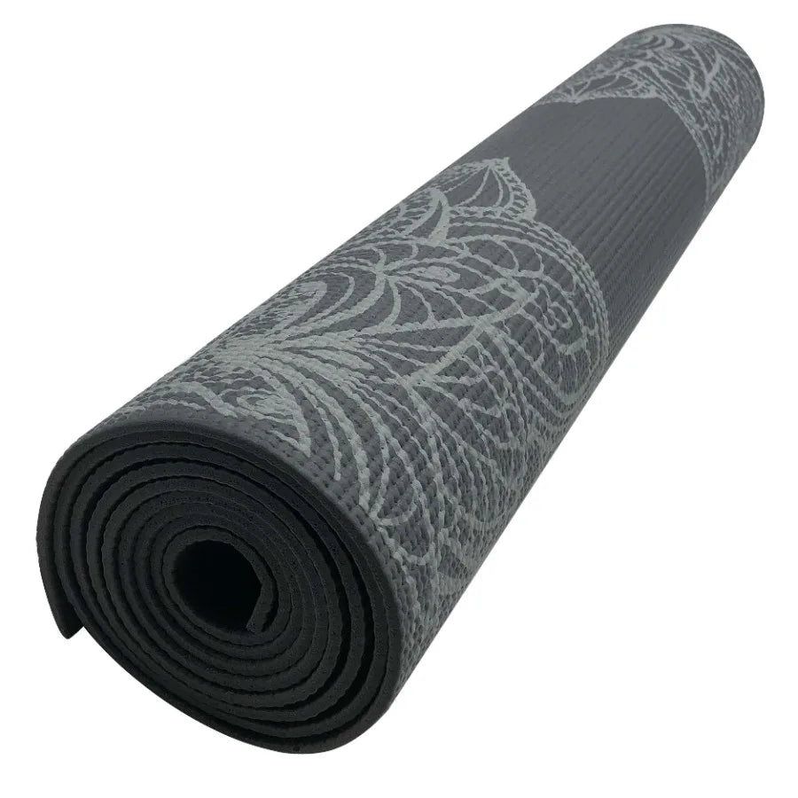 Dry-Grip Yoga Mat - 4mm Thick Non-Slip Exercise & Fitness Mat for Standard or Hot Yoga, Pilates and Floor Workouts - Cushioned Support, Non-Slip Coat
