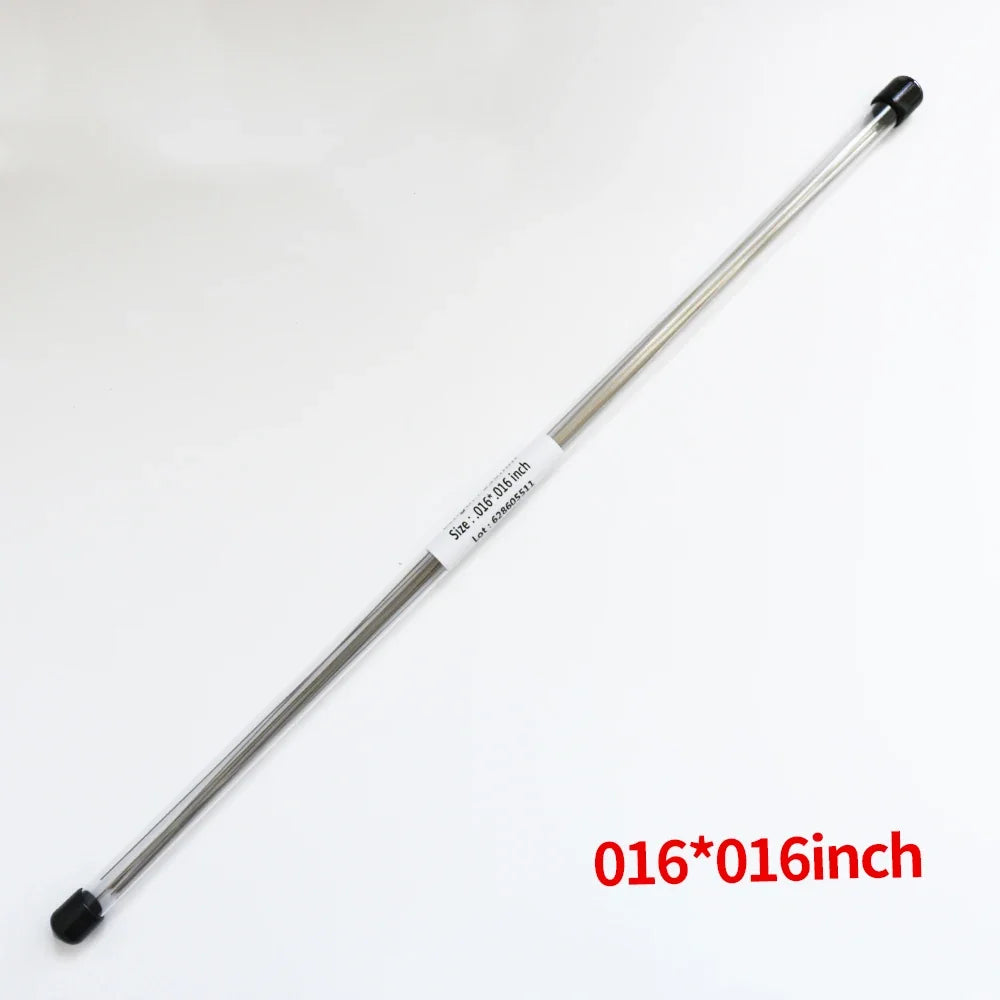 10pcs Lingual Retainer Wire Stainless SteelSuper elastic Flat Straight Twist Wires,0.010 * 0.032