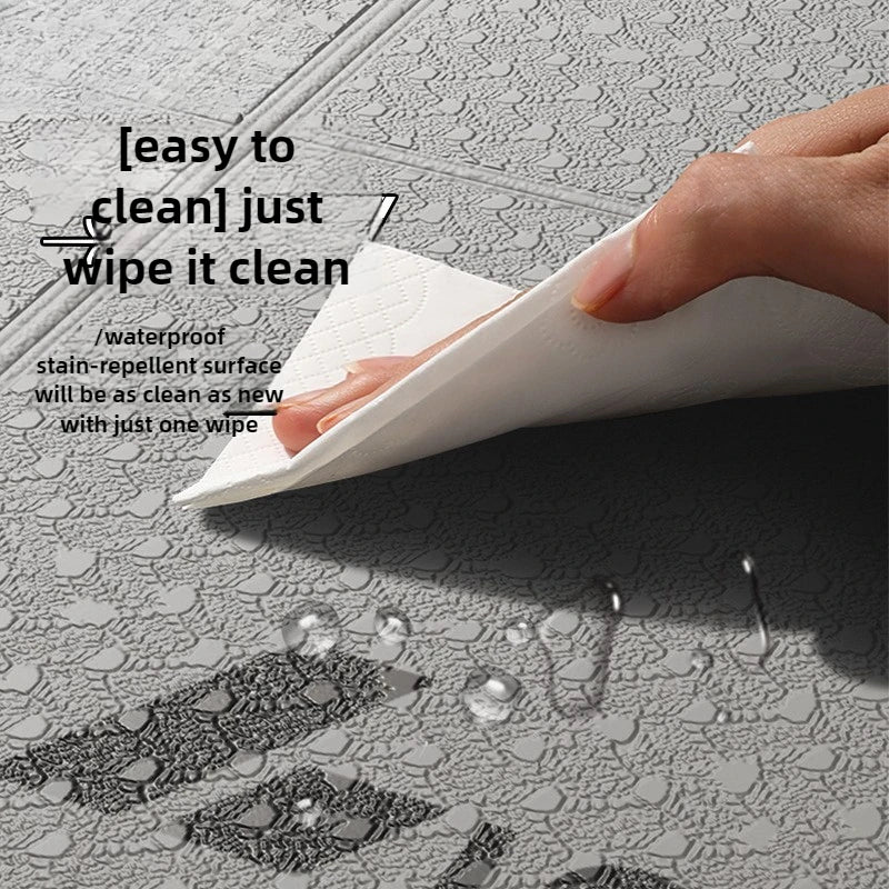 Yoga Mat Thick 4mm Foldable Gym Mat Extra Large 6'x2' Extra Wide Workout Mat Non Slip TPE Floor Mats for Yoga Pilates, Cardio, Exercise Equipment