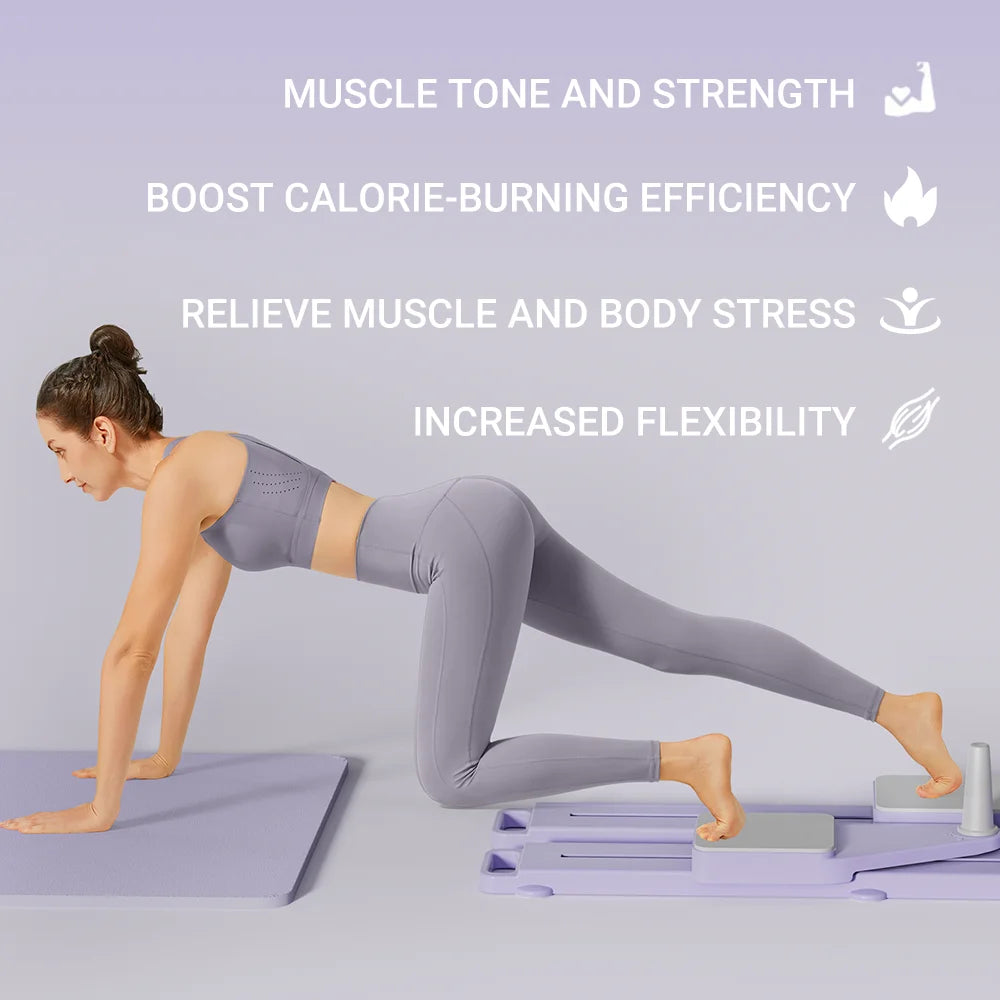 2-in-1 Abs & Ski Board – Portable Core & Leg Trainer, Pilates Reformer Board for Home Gym, Lightweight Full-Body Workout Machine for Toning & Cardio