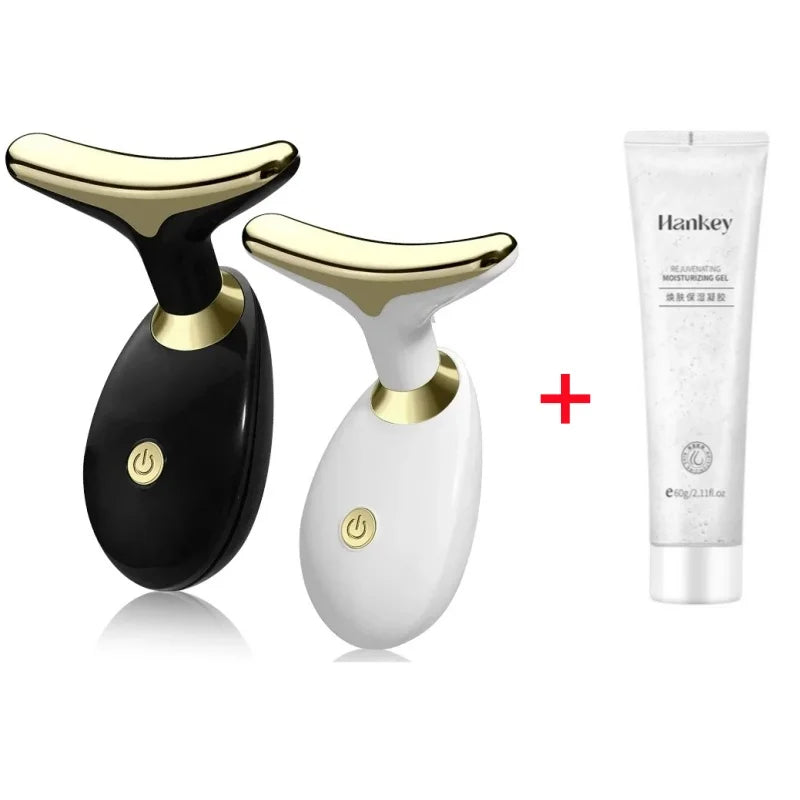 Facial & Neck Massager – Skin Firming, Wrinkle Reducer & Sculpting Tool | Portable LED Light Therapy for Face & Neck Care