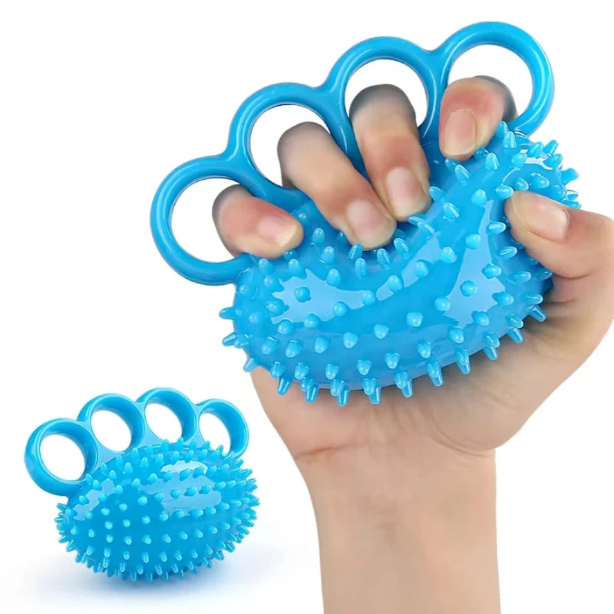 Hand Grip Strengthener Finger Exerciser Training Ball for Patient Recovery Elderly Stroke Arthritis Physical Therapy Anxiety Stress Relief Pressure Squeeze for Yoga Athletes Musicians Muscles Massage