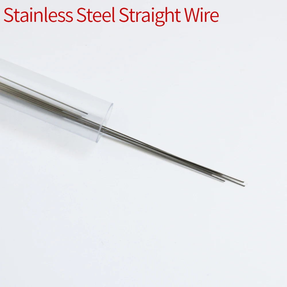 10pcs Lingual Retainer Wire Stainless SteelSuper elastic Flat Straight Twist Wires,0.010 * 0.032