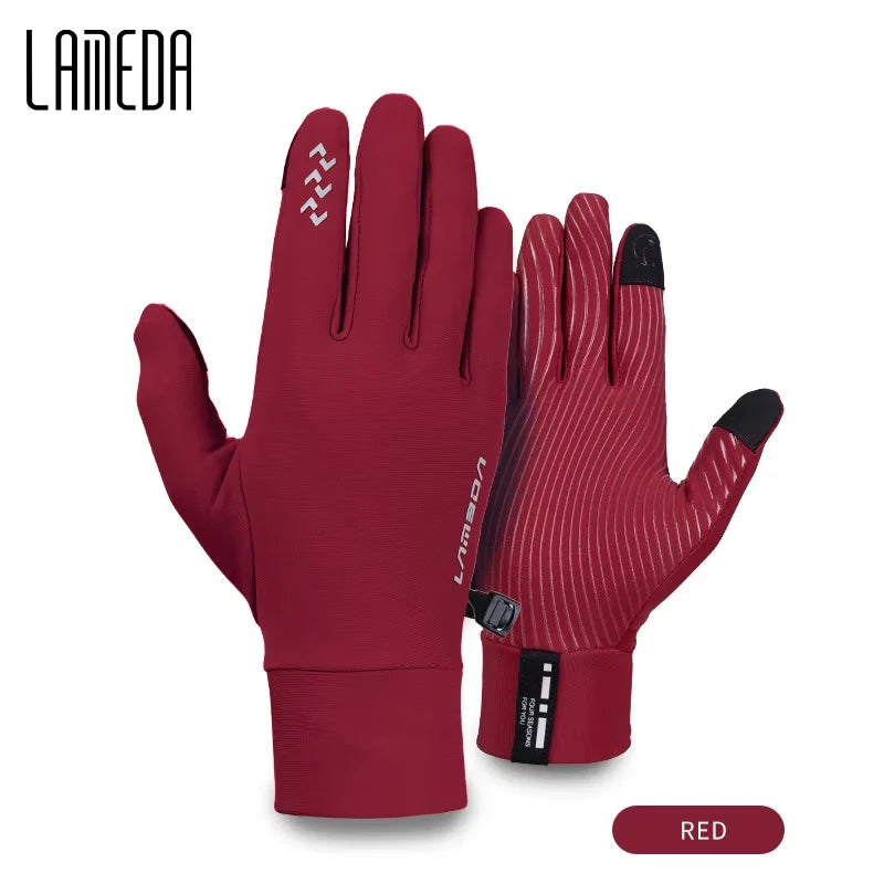 Winter Cycling Gloves for Men and Women - Thermal Full Finger Bike Gloves - Touch Screen Windproof Warm Non-Slip Road Mountain Bicycle Gloves for Running,Driving,Hiking,and Skiing