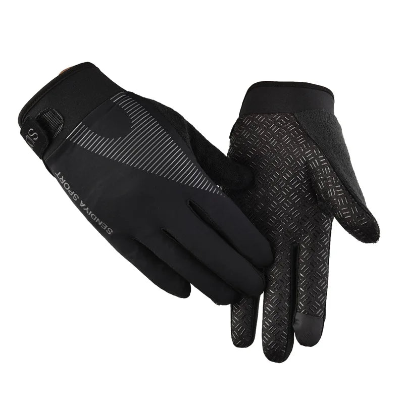 Cycling Gloves Mountain Bike Gloves Biking Gloves for Men Women Outdoor Full Finger Workout Gloves Touch Screen Anti-Slip Shock-Absorbing MTB Gloves Road Bicycle Gloves