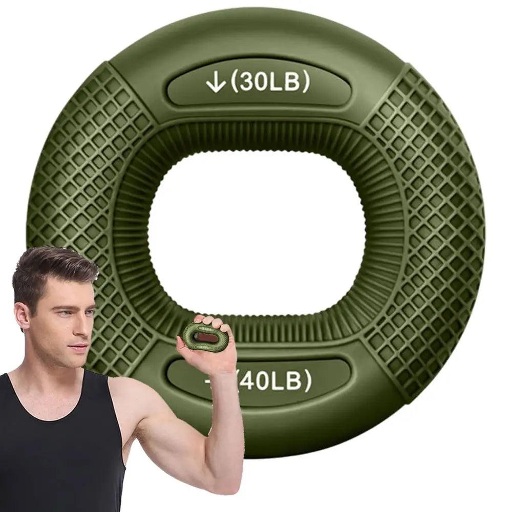 Hand Grip Strengthener, Grip Strength Trainer, Fingers Exerciser - Silicone Rings for Muscle Training Sports Rock Climbing Finger Rehabilitation Training,Hand & Wrist Muscles Trainer Stress Relief,5 Resistance Levels