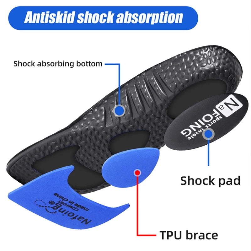 FEELLIFE Plantar Fasciitis Relief Shoe Insoles [1-Pair], Arch Support Insoles, Running Athletic Gel Shoe Inserts, Orthotic Inserts for Arch Pain[Trim to Fit: Men 8-12/Women 9-13]