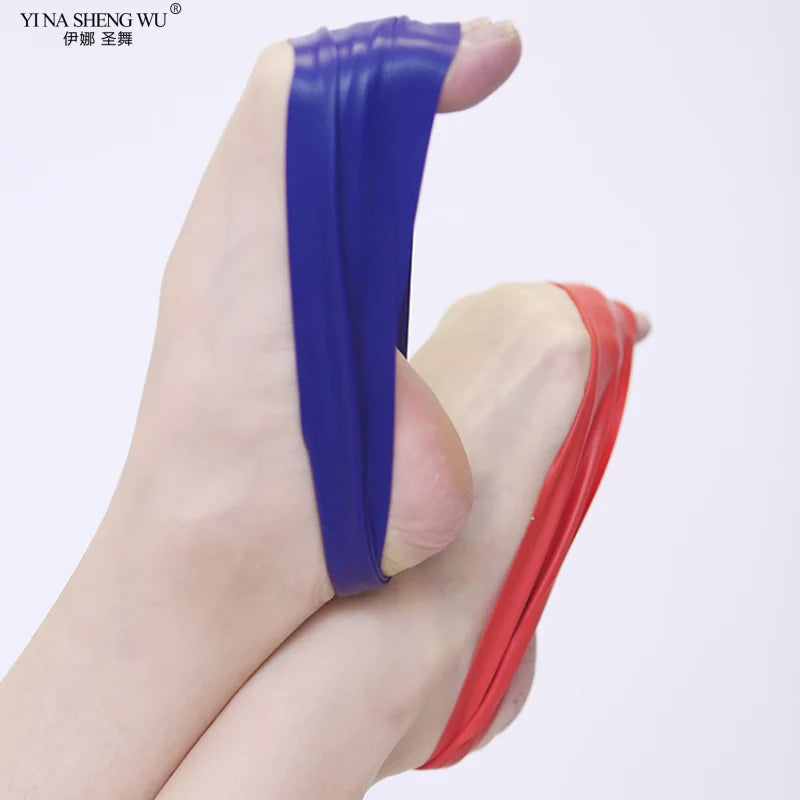 Green Ballets Training Pressing Insteps Elastics Band Dance Practices Stretch Insteps Elastics Band for Student Press Insteps Practices Stretch Insteps Elastics Band Professional Ballets Tool Dance