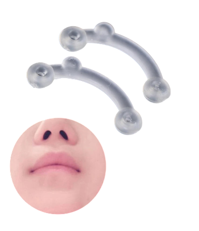 6 Pairs Nose Up Lifting Shaping Clip Beauty Tool Nose Shaper Inserts No Pain Invisible Nose Shaper Tool Straightening Beauty Kit for Women Men (Black)