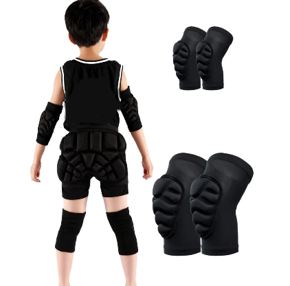 Kids Soft Knee Pads and Thickened SBR Elbow Pads Adjustable Knee and Elbow Pads Protective Suit Gear for Cycling Volleyball Skateboarding Soccer Hockey