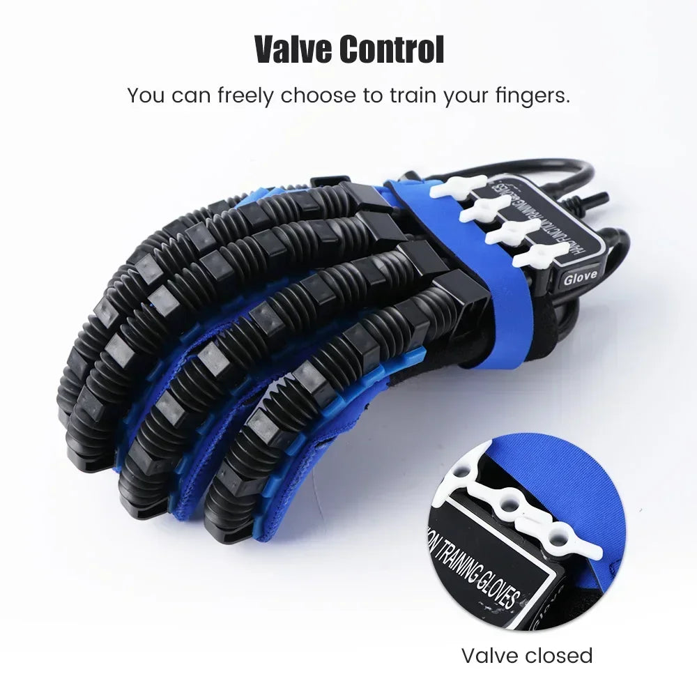 Rehability Robot Gloves Hemiplegia Hand Stroke Recovery Equipment, Hand Dysfunction Training Device for Stroke, Finger Orthosis for Finger Cramps (Left, M)
