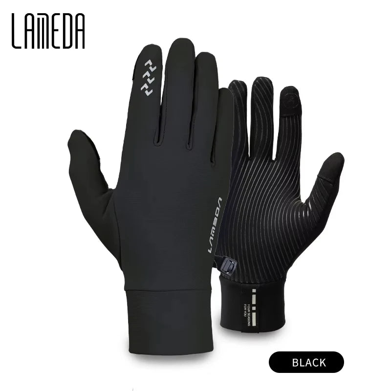 Winter Cycling Gloves for Men and Women - Thermal Full Finger Bike Gloves - Touch Screen Windproof Warm Non-Slip Road Mountain Bicycle Gloves for Running,Driving,Hiking,and Skiing