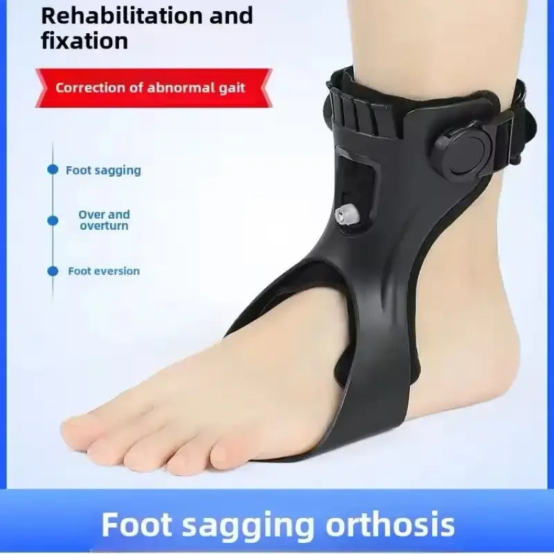 Drop Foot Brace Orthosis AFO AFOs Ankle Brace Support With Comfortable Inflatable Airbag for Hemiplegia Stroke Shoes Walking (Right foot, X-Large)