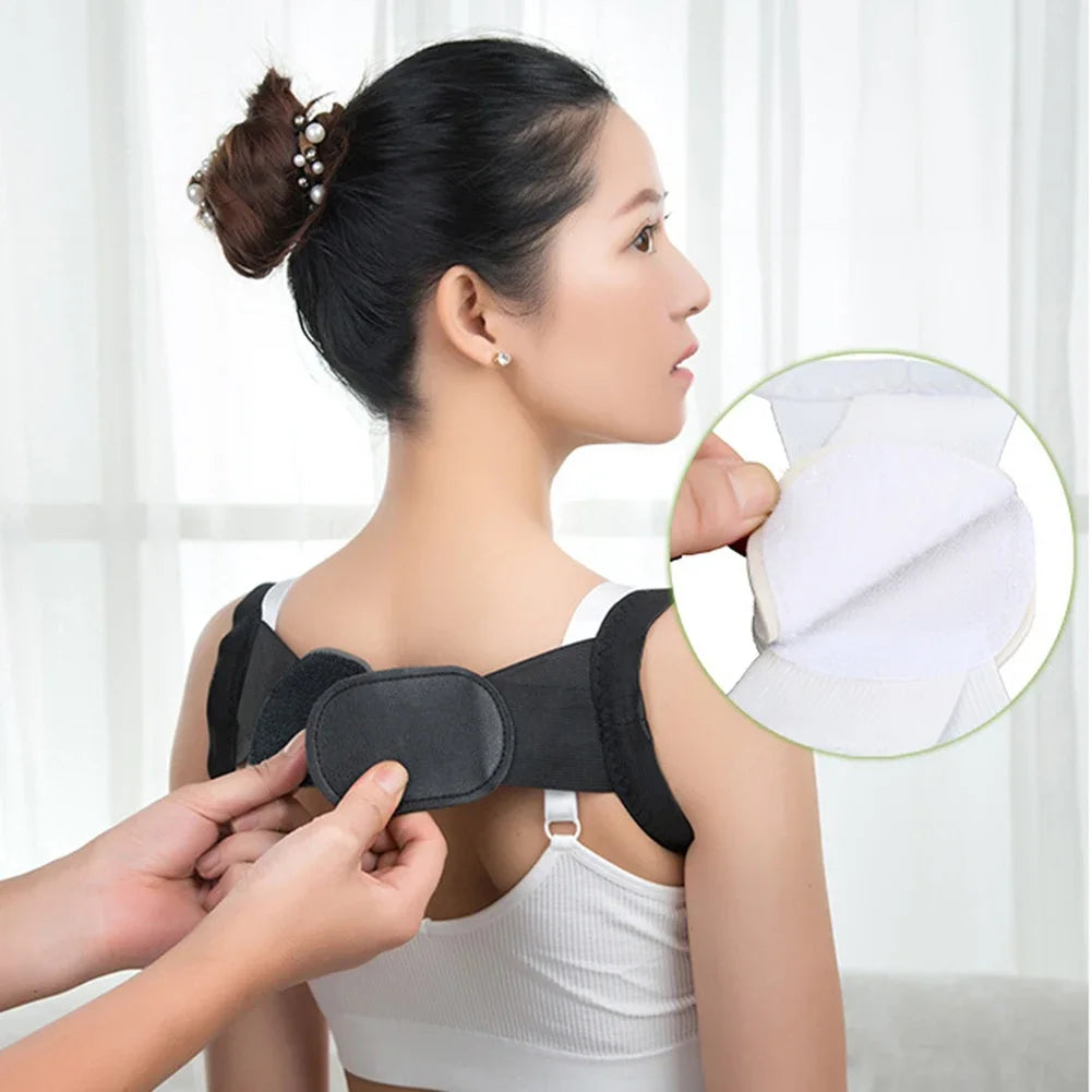Posture Corrector for Men and Women - Bionic System Back Brace Adjustable Upper Back Support Shoulder Posture Brace, Back Straightener Neck Pain Relief
