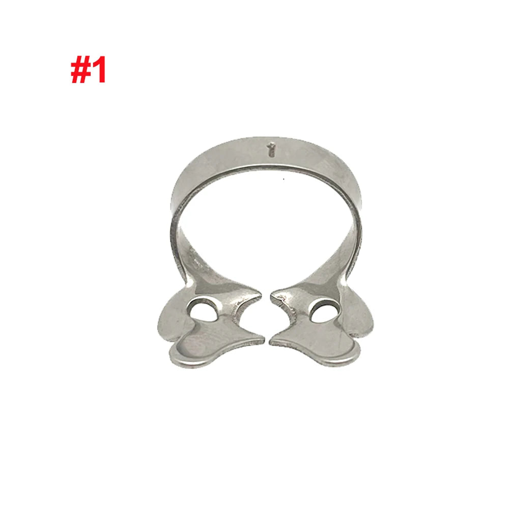 Professional Dental Rubber Dam Clamps | Endodontic Hygenic Brinker Universal Retractors| Tissue Gingival Lower Molars | Restorative Instruments Tools CE (Clamps Set of 5)