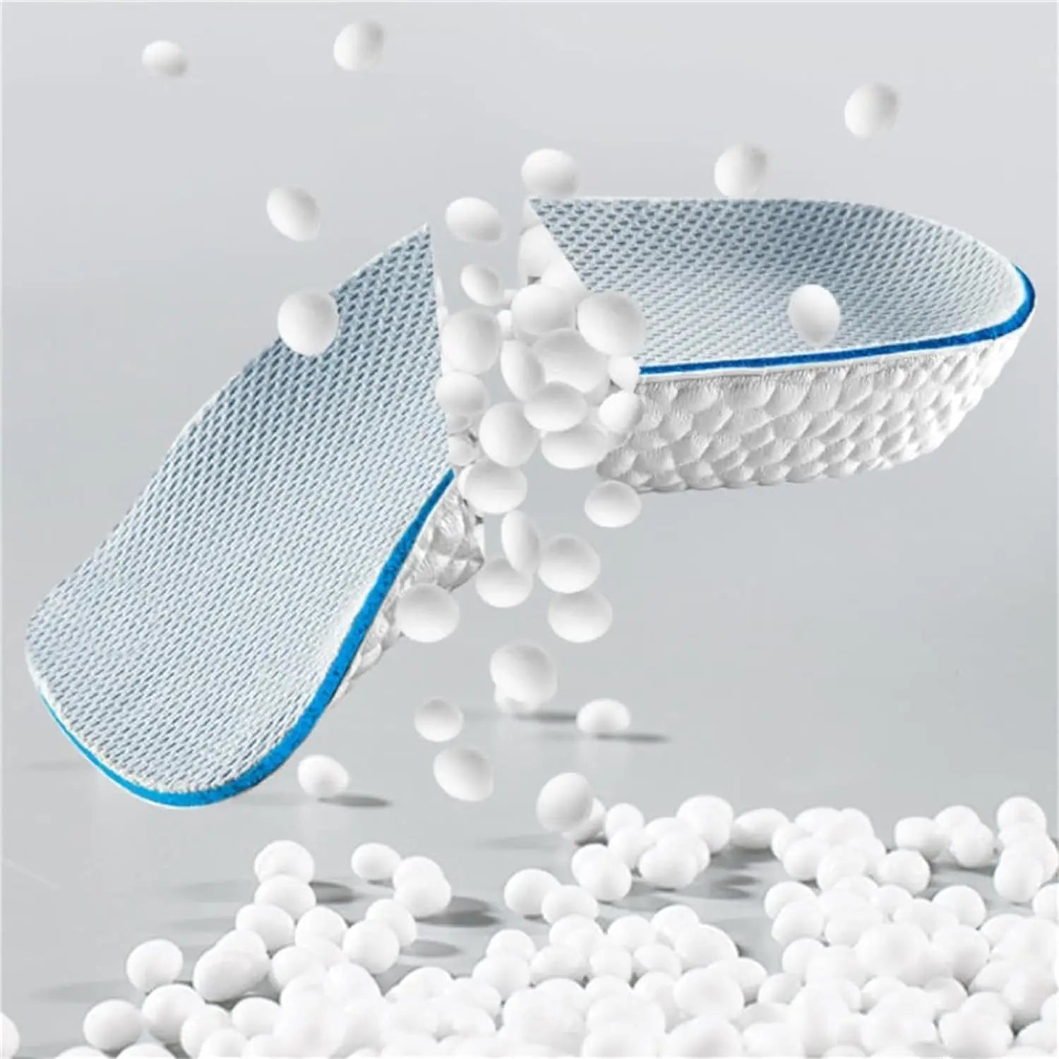 Height Increase Insoles for Men and Women, Foot Arch Contour Shoes Lifts for Men Orthopedic Heel Lift Cushion Gel Leg Discrepancy Balancer (Grey,3 Pairs - 1.5cm 2.5cm 3.5cm) (Grey)