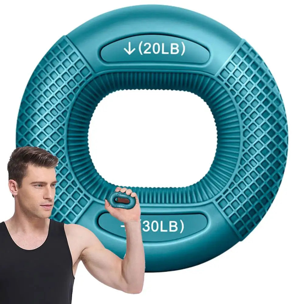 Hand Grip Strengthener, Grip Strength Trainer, Fingers Exerciser - Silicone Rings for Muscle Training Sports Rock Climbing Finger Rehabilitation Training,Hand & Wrist Muscles Trainer Stress Relief,5 Resistance Levels