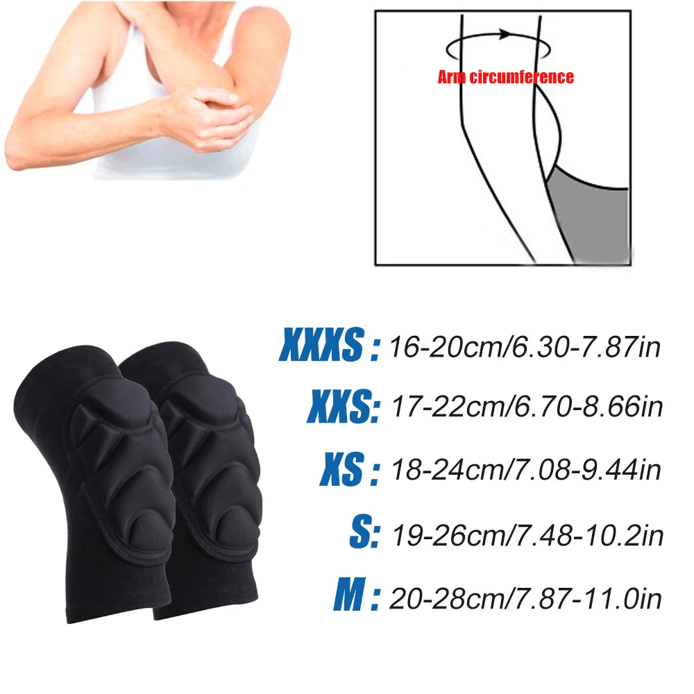 Kids Soft Knee Pads and Thickened SBR Elbow Pads Adjustable Knee and Elbow Pads Protective Suit Gear for Cycling Volleyball Skateboarding Soccer Hockey