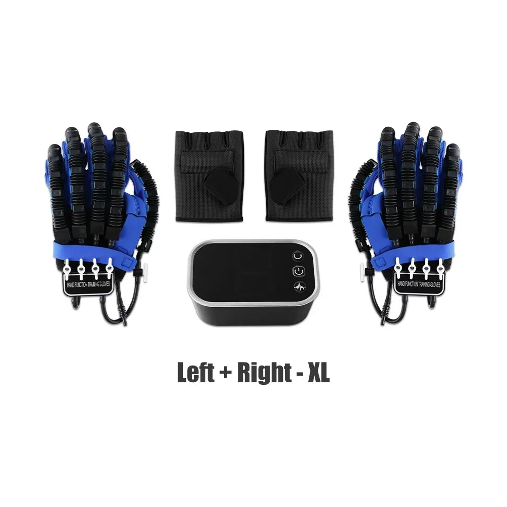 Rehability Robot Gloves Hemiplegia Hand Stroke Recovery Equipment, Hand Dysfunction Training Device for Stroke, Finger Orthosis for Finger Cramps (Left, M)