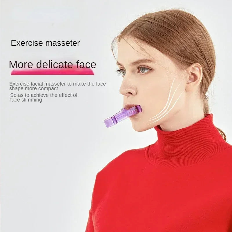 Jaw Exerciser,Double Chin Reducer,Facial Yoga for Skin Tighten Firm,Face Exerciser& Jawline Shaper, Jaw Trainer,Facial and Neck Exercise for Women and Men,Double Chin Breathing Exercise Device (One)
