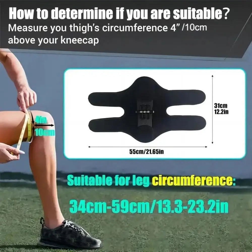 Enhanced Spring-Loaded Knee Support 1 Pack (Upgraded Stabilizer) - Adjustable Breathable Knee Brace for Squats, Volleyball & Climbing, Non-Slip Joint Protection Booster for Active Men & Women (Black)