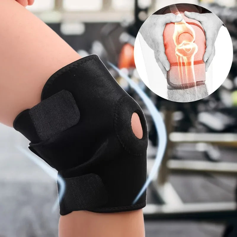 New Upgraded 2-in-1 Professional Knee Brace for Pain Relief,Adjustable Knee Support with Patella Pad & Side Stabilizers, Compression Knee Sleeve for Meniscus Tear, ACL, Joint Pain, Runner, Workout-Men & Women (S/M)