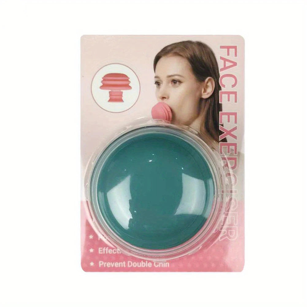 Jaw Exerciser,Double Chin Reducer,Facial Yoga for Skin Tighten Firm,Face Exerciser& Jawline Shaper, Jaw Trainer,Facial and Neck Exercise for Women and Men,Double Chin Breathing Exercise Device
