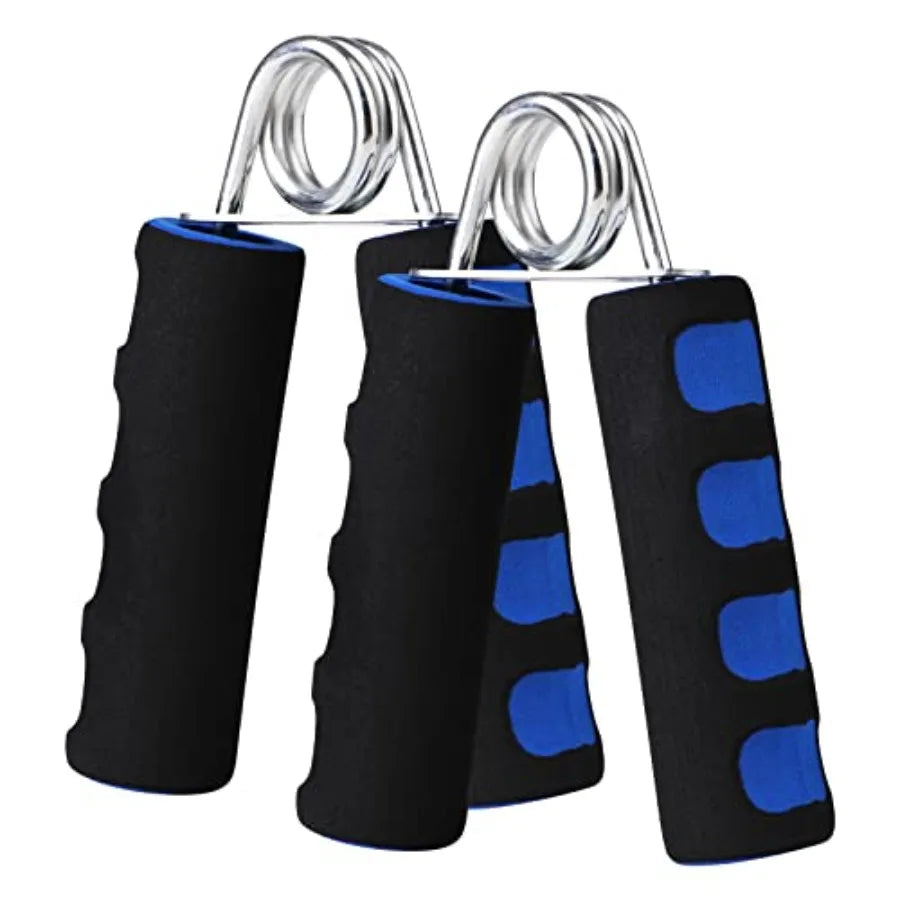 Hand Grip Strengthener Set, Finger Gripper - Soft Foam Hand Exerciser for Quickly Increasing Wrist Forearm and Finger Strength, 2 Pack