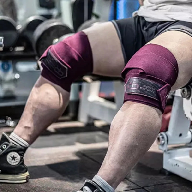 Black Exercise Equipment for Working Out - Compression Equipment Support Bands for Women and Men - Weightlifting Stabilizer Pads for Sports and Leg Workout Gym Straps